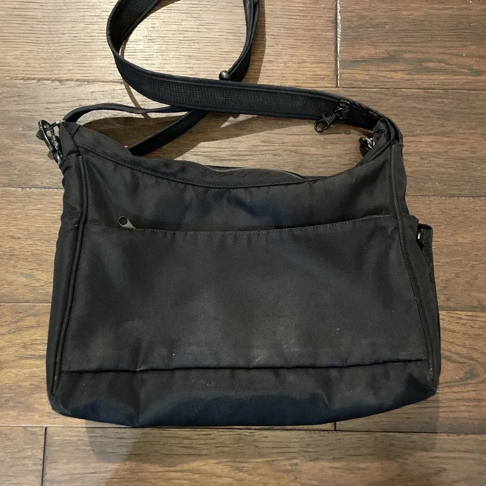 Pacsafe Black‎ Shoulder Crossbody Bag Black Anti-Theft